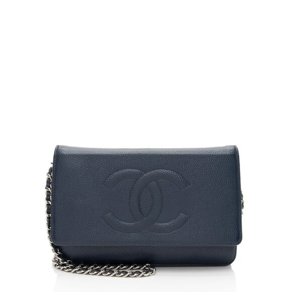 Chanel Caviar Leather Timeless CC Wallet on Chain - Picture 1 of 13